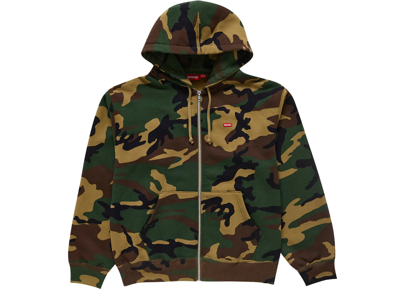 Supreme Small Box Hooded Sweatshirt (FW24) Woodland Camo