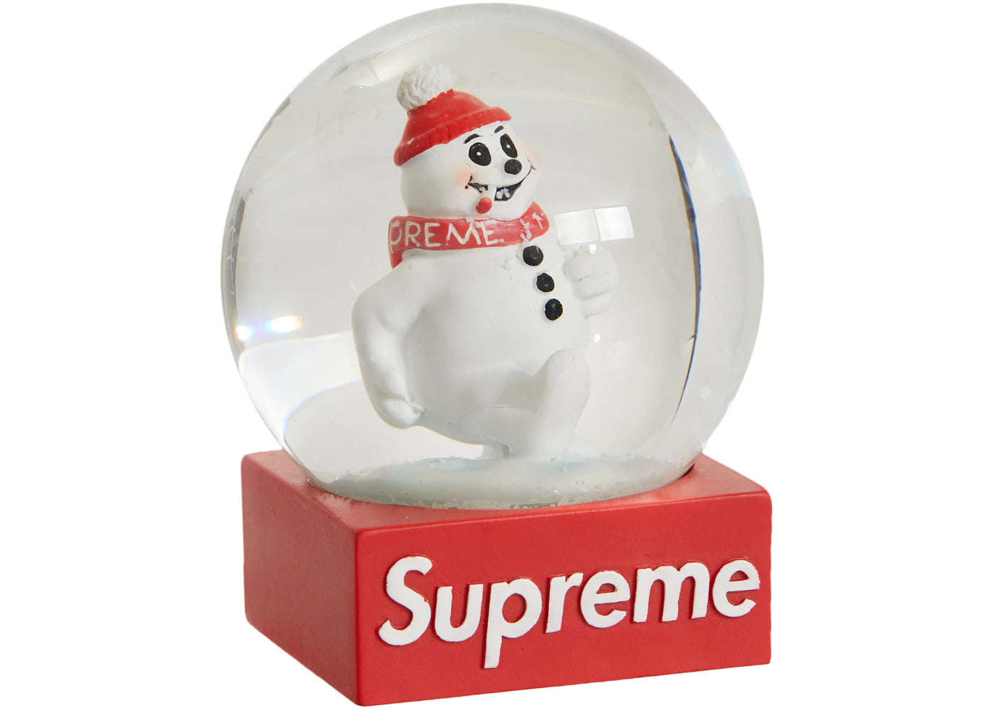 Supreme Snowman Snowglobe Red