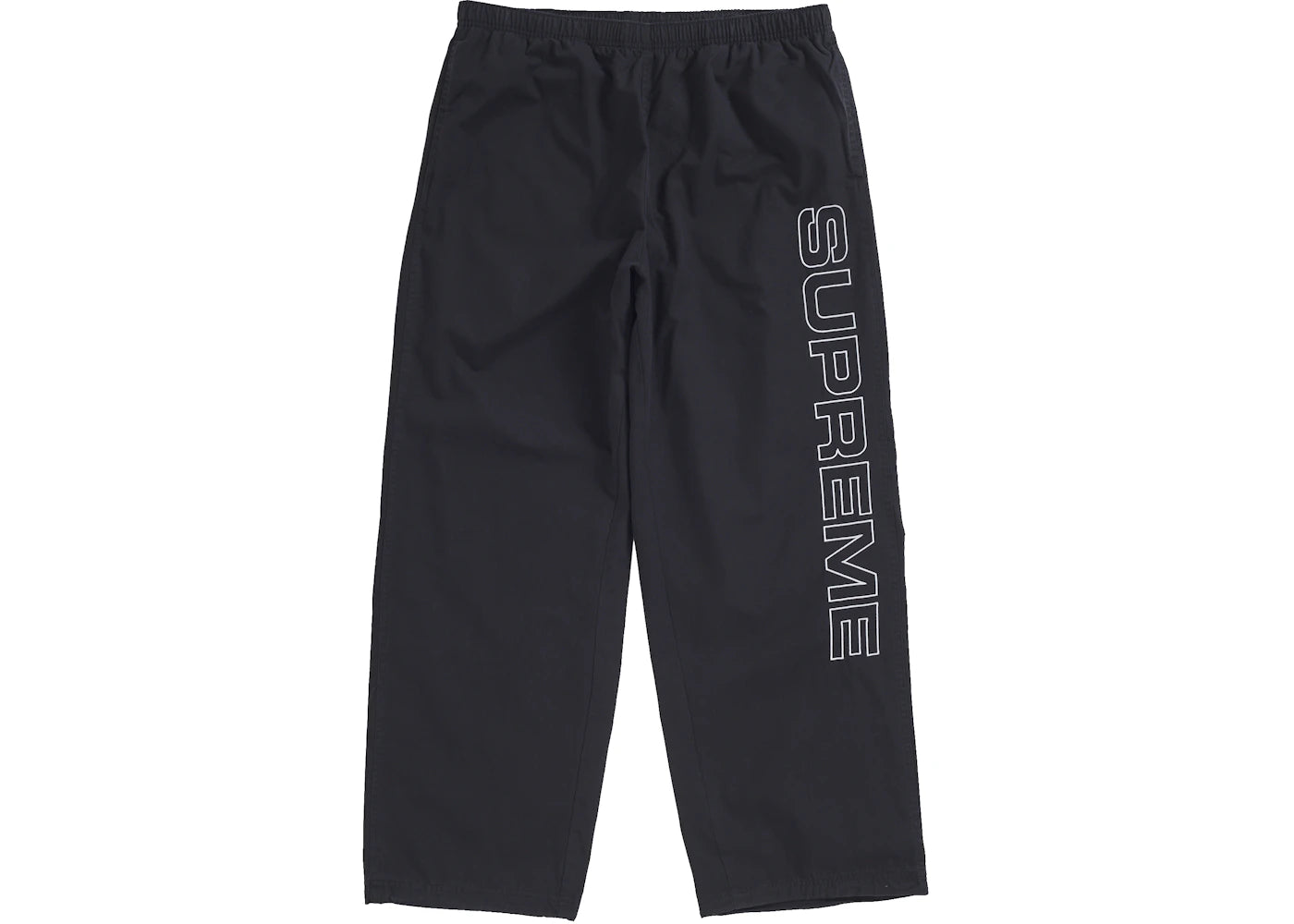 Supreme Spellout Embroidered Ripstop Track Pant Black