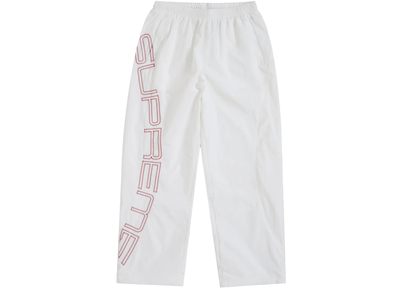 Supreme Spellout Embroidered Track Pant (SS25) Ivory