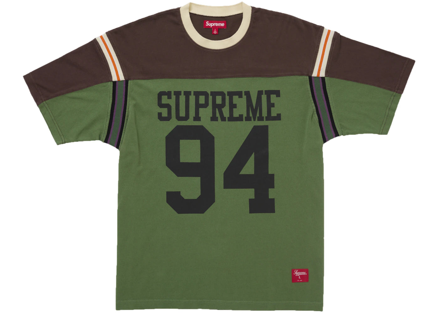Supreme Split S/S Football Top Green