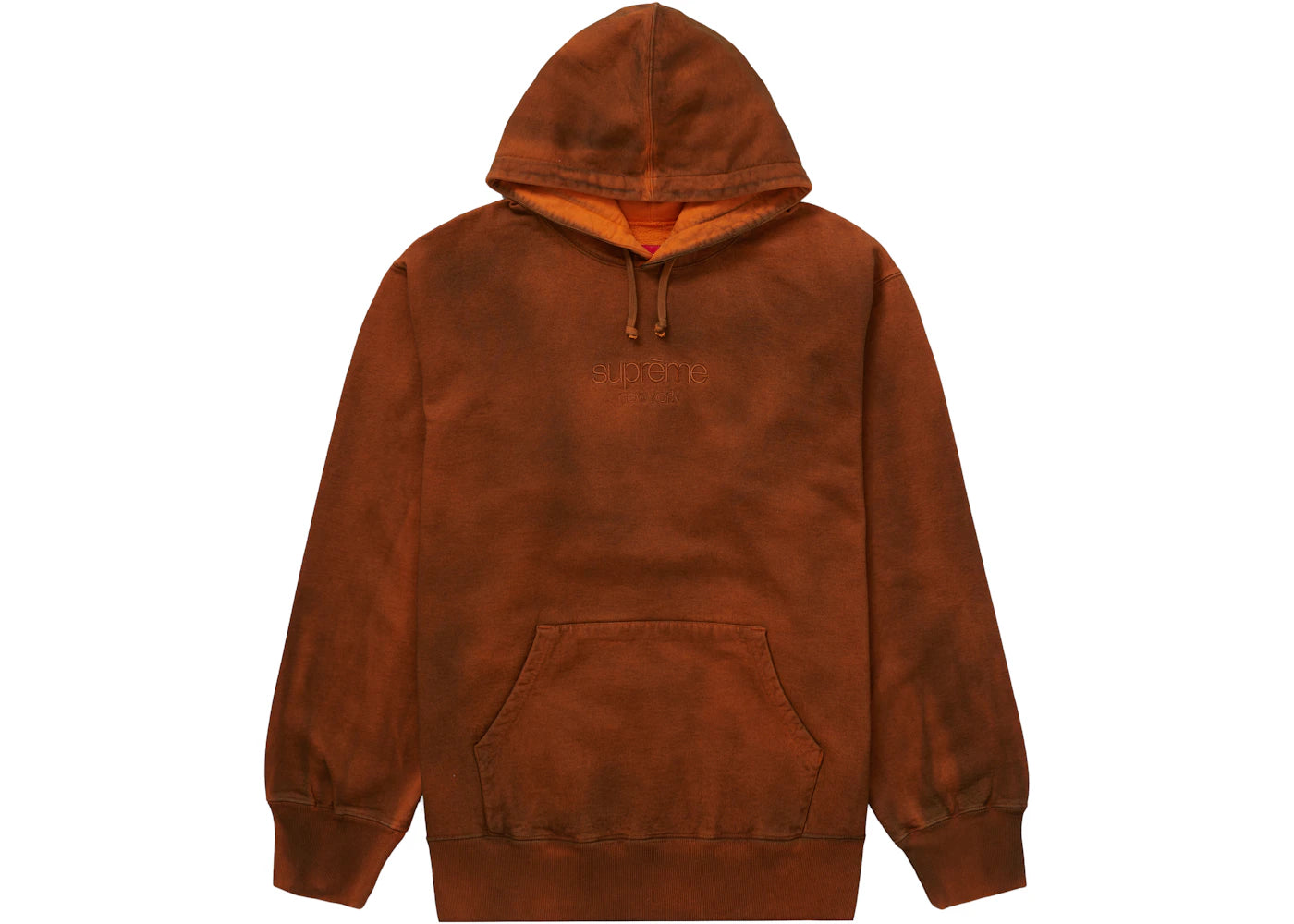 Supreme Spray Hooded Sweatshirt Orange