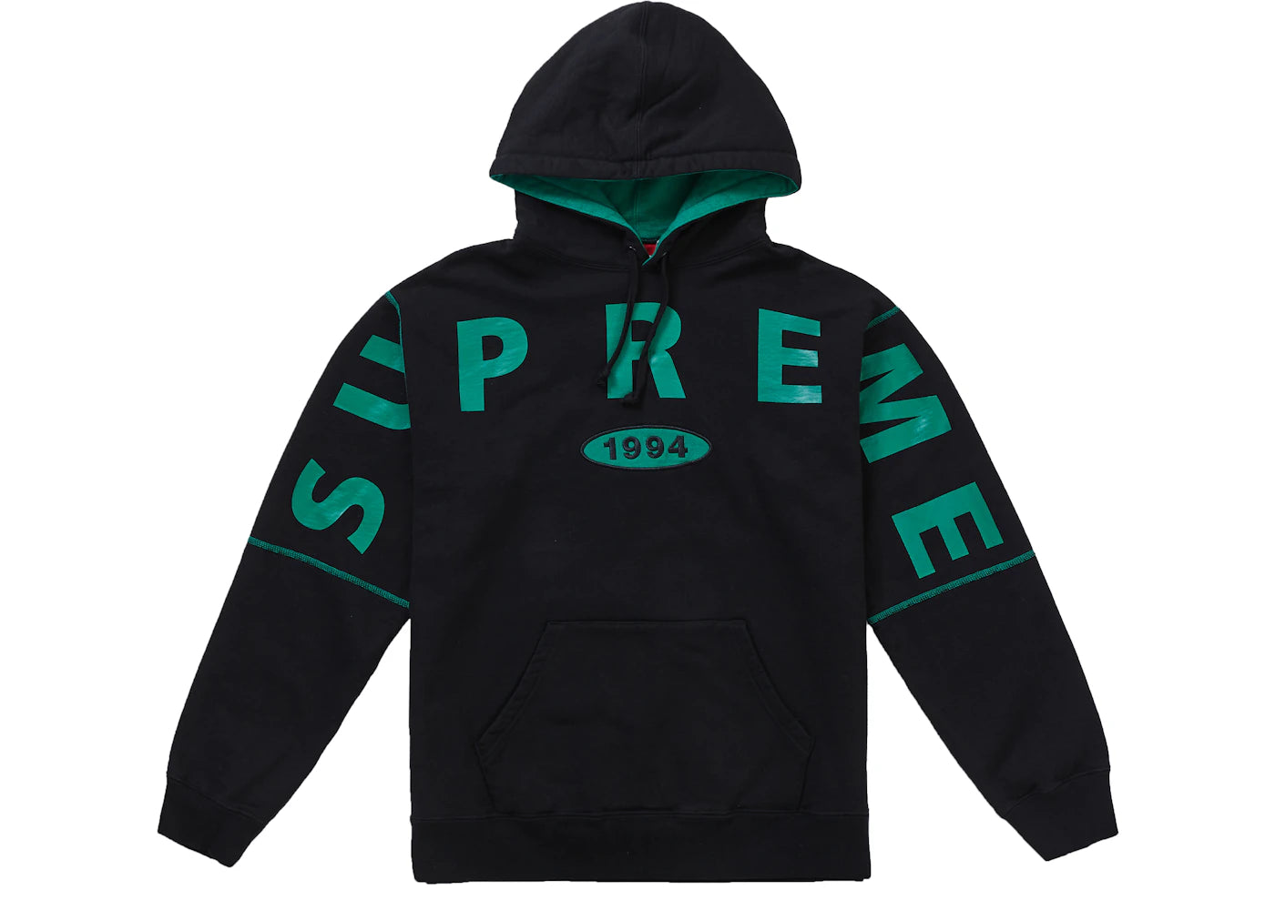 Supreme Spread Logo Hooded Sweatshirt Black
