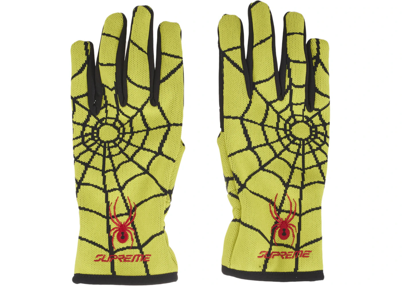 Supreme Spyder Gloves Yellow
