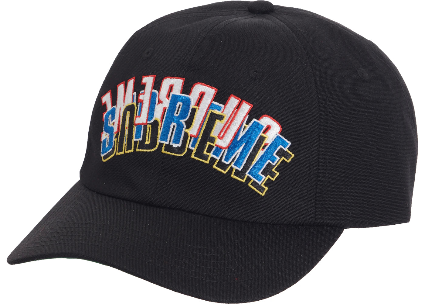 Supreme Stacked Cordura 6-Panel Black