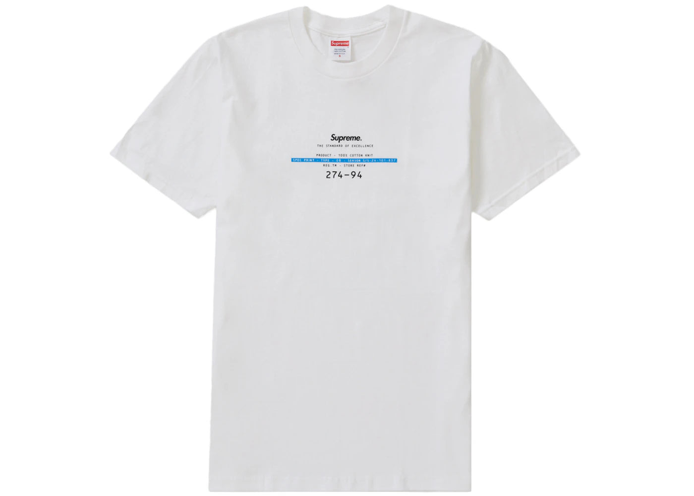 Supreme Standard Tee White