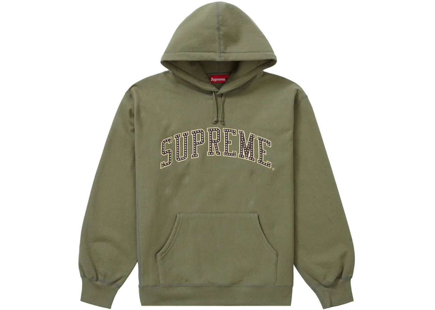 Supreme Stars Arc Hooded Sweatshirt Light Olive