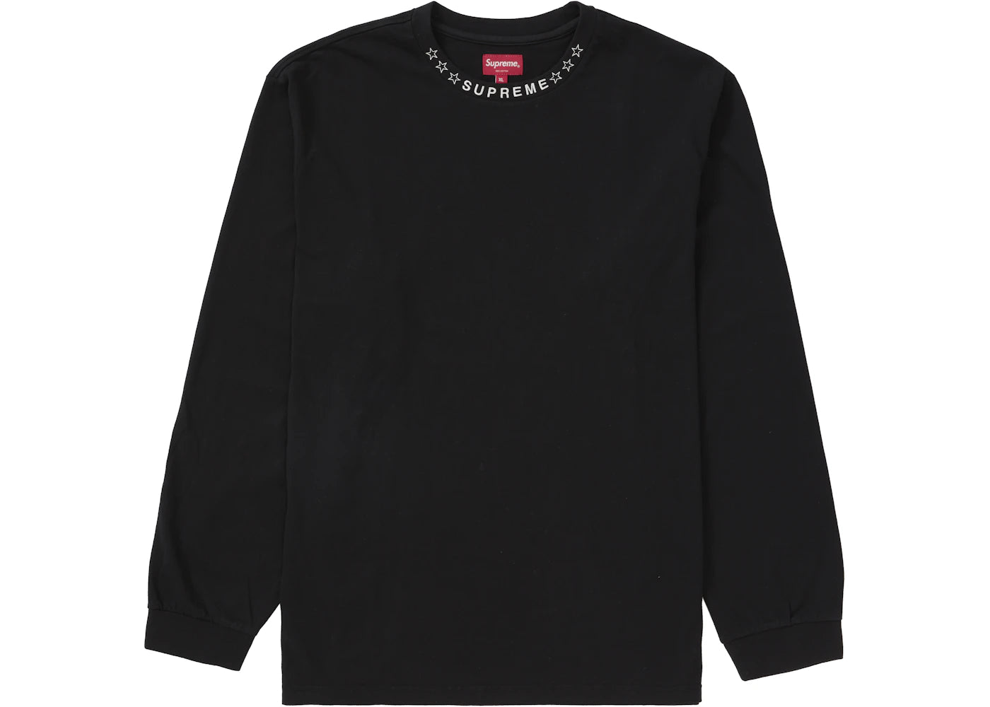 Supreme Stars Collar L/S Top Black