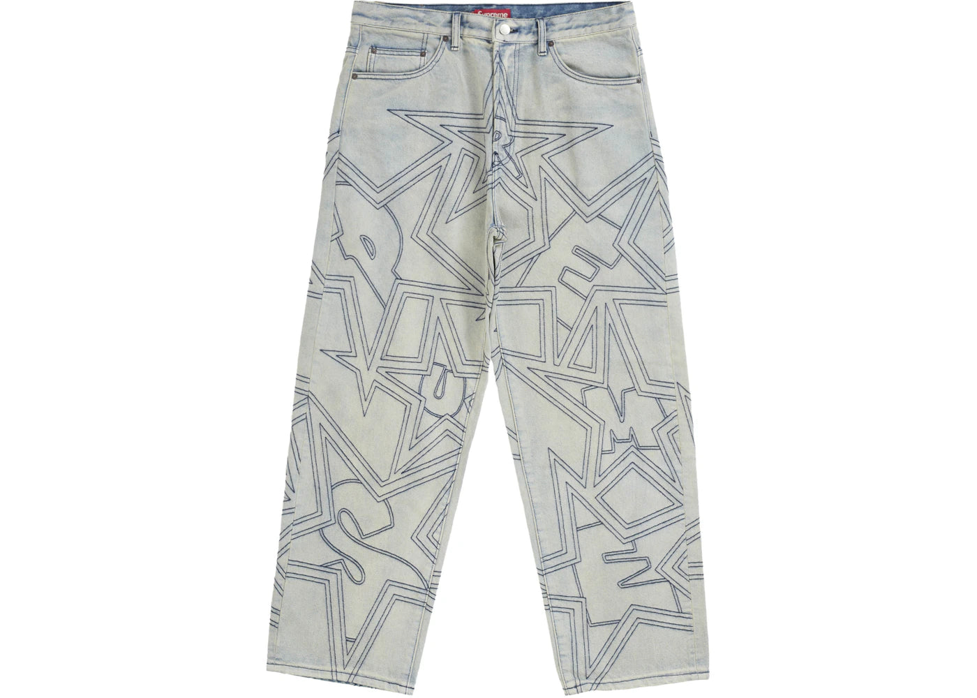 Supreme Stars Topstitch Baggy Jean Dirty