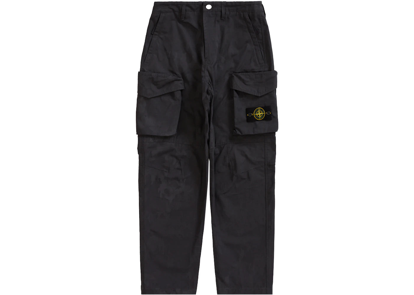 Supreme Stone Island Reactive Ice Camo Ripstop Cargo Pant Black