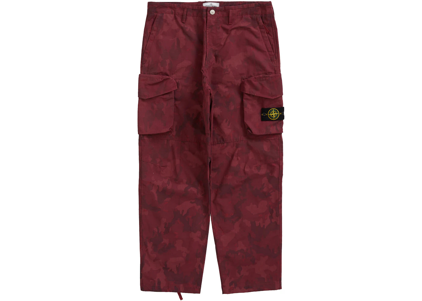 Supreme Stone Island Reactive Ice Camo Ripstop Cargo Pant Red