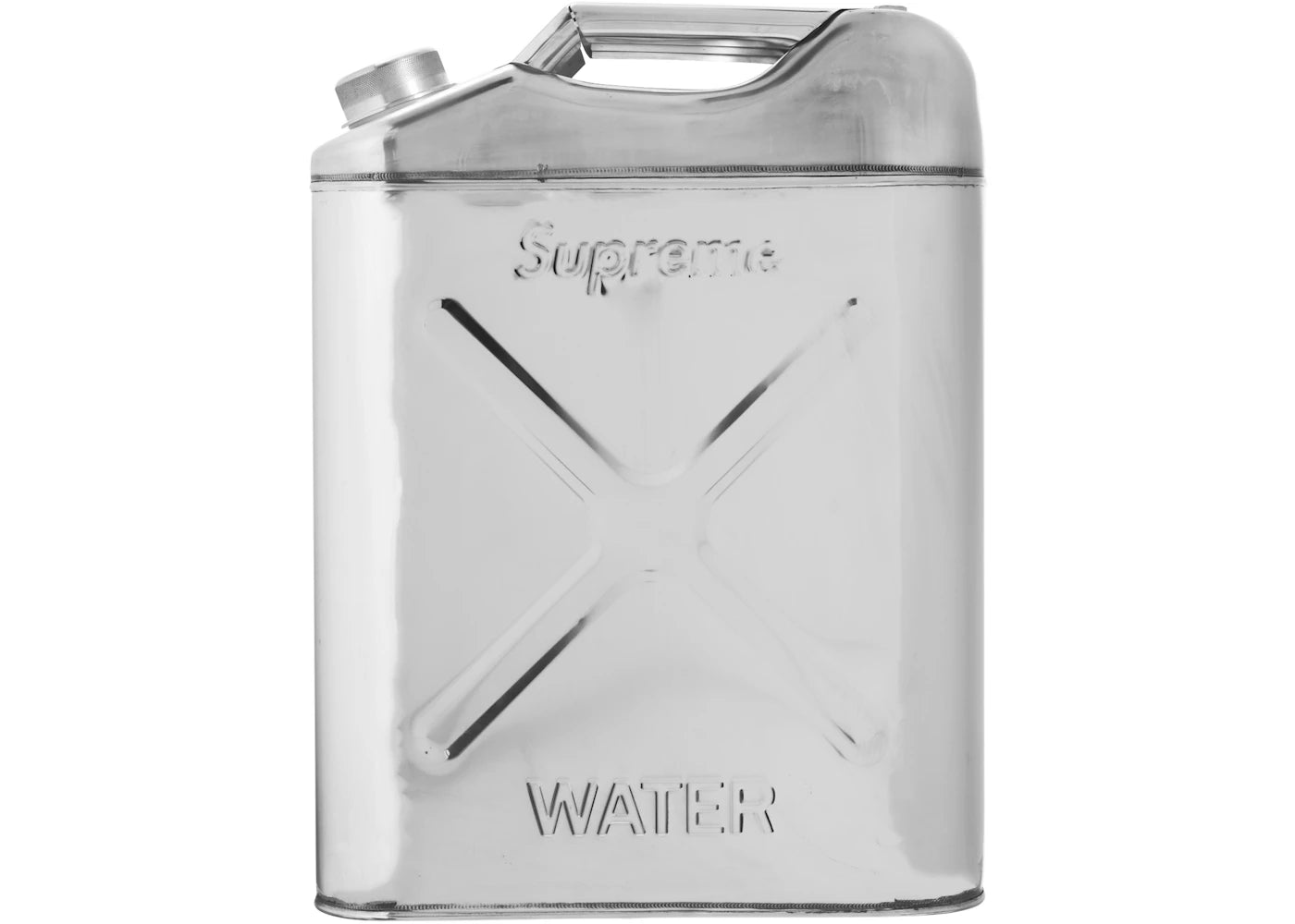 Supreme Swiss Link Stainless Steel 20L Water Can Silver