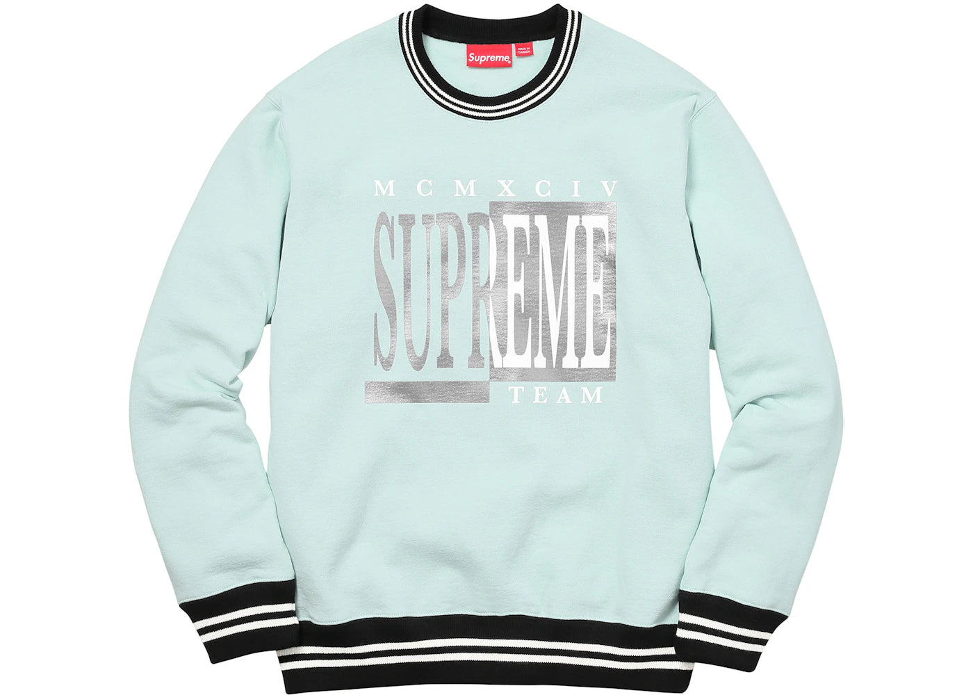 Supreme Team Crewneck Ice Blue