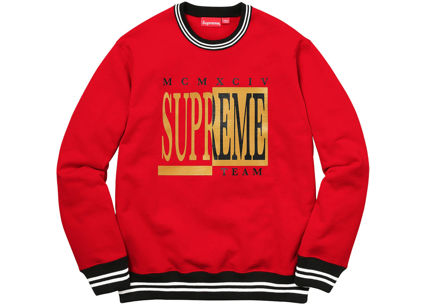 Supreme Team Crewneck Red