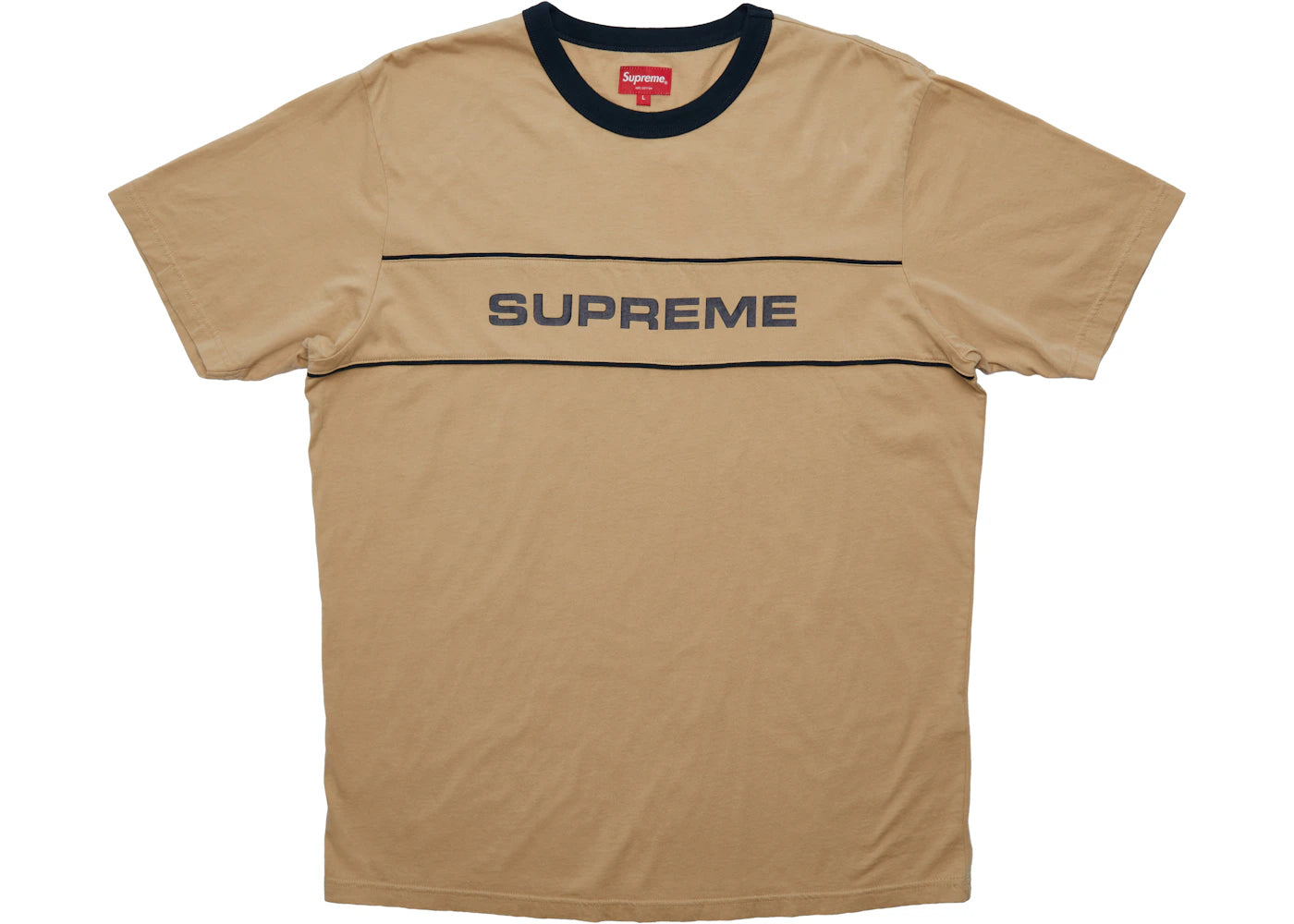 Supreme Team Ringer Tee Tan