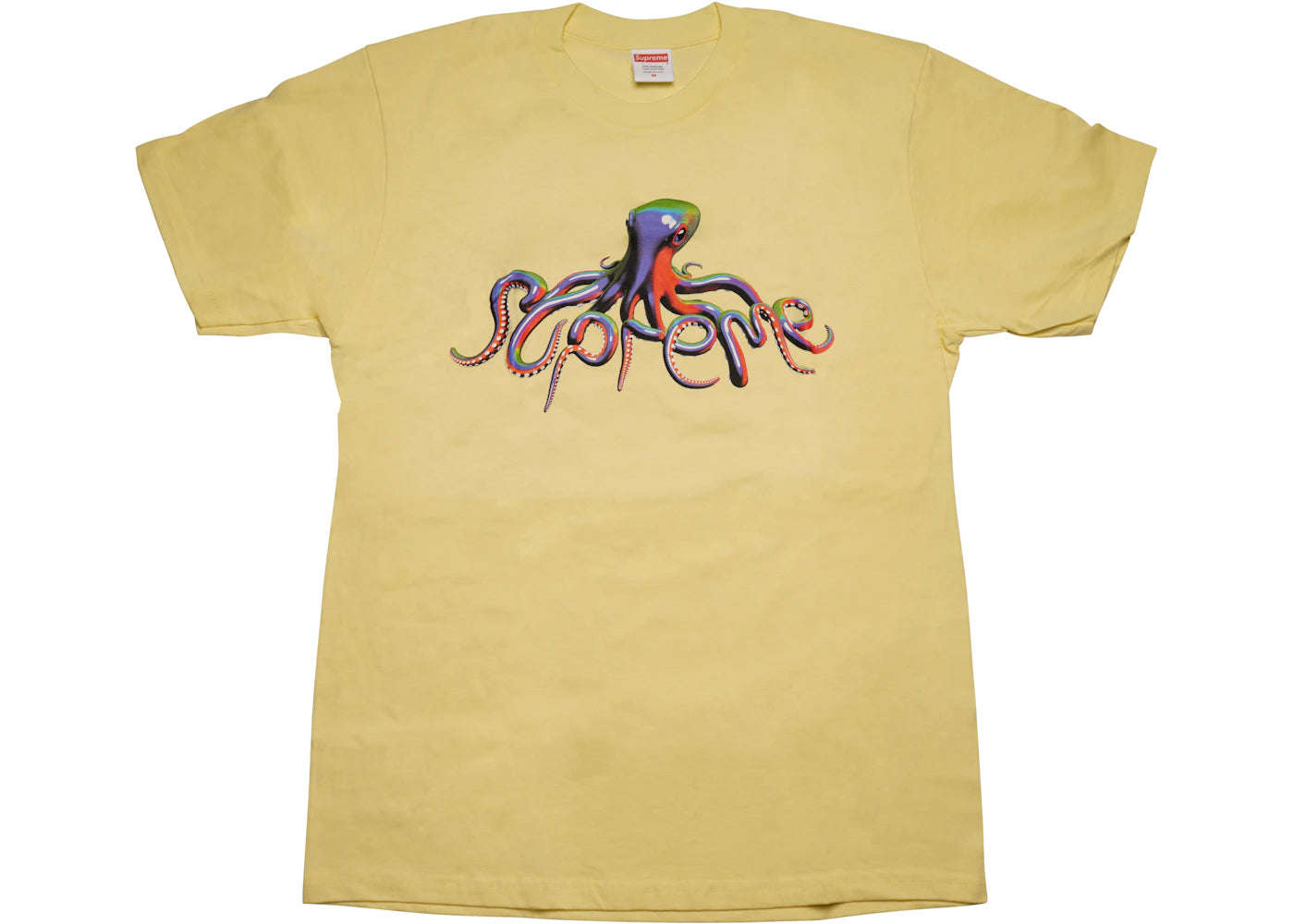 Supreme Tentacles Tee Pale Yellow
