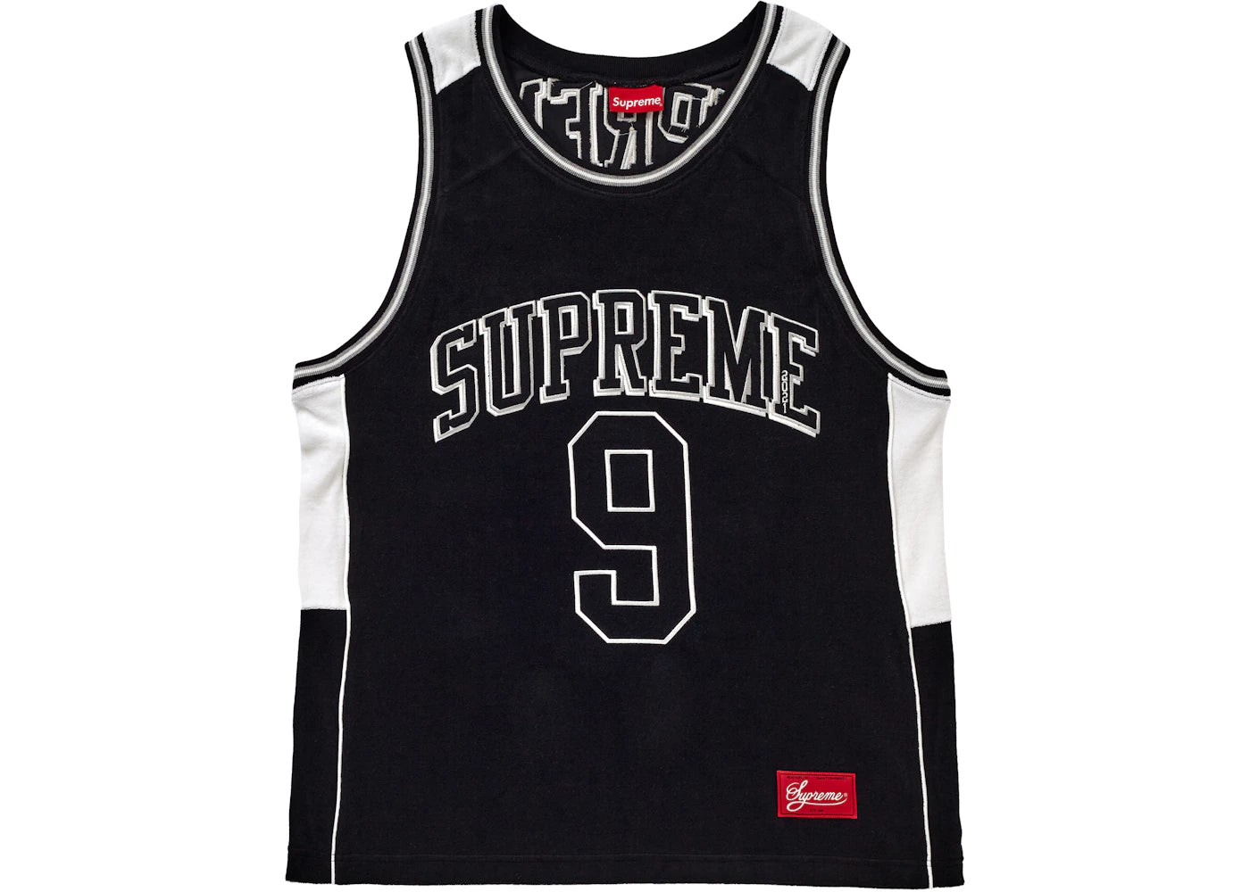 Supreme Terry Basketball Jersey Black