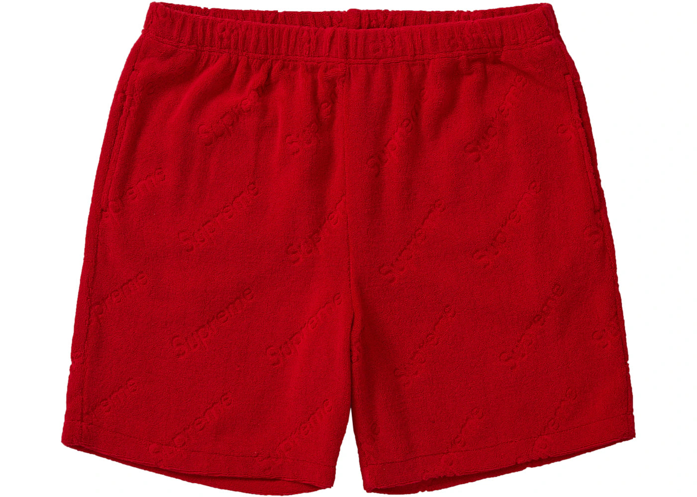 Supreme Terry Jacquard Logo Short Red