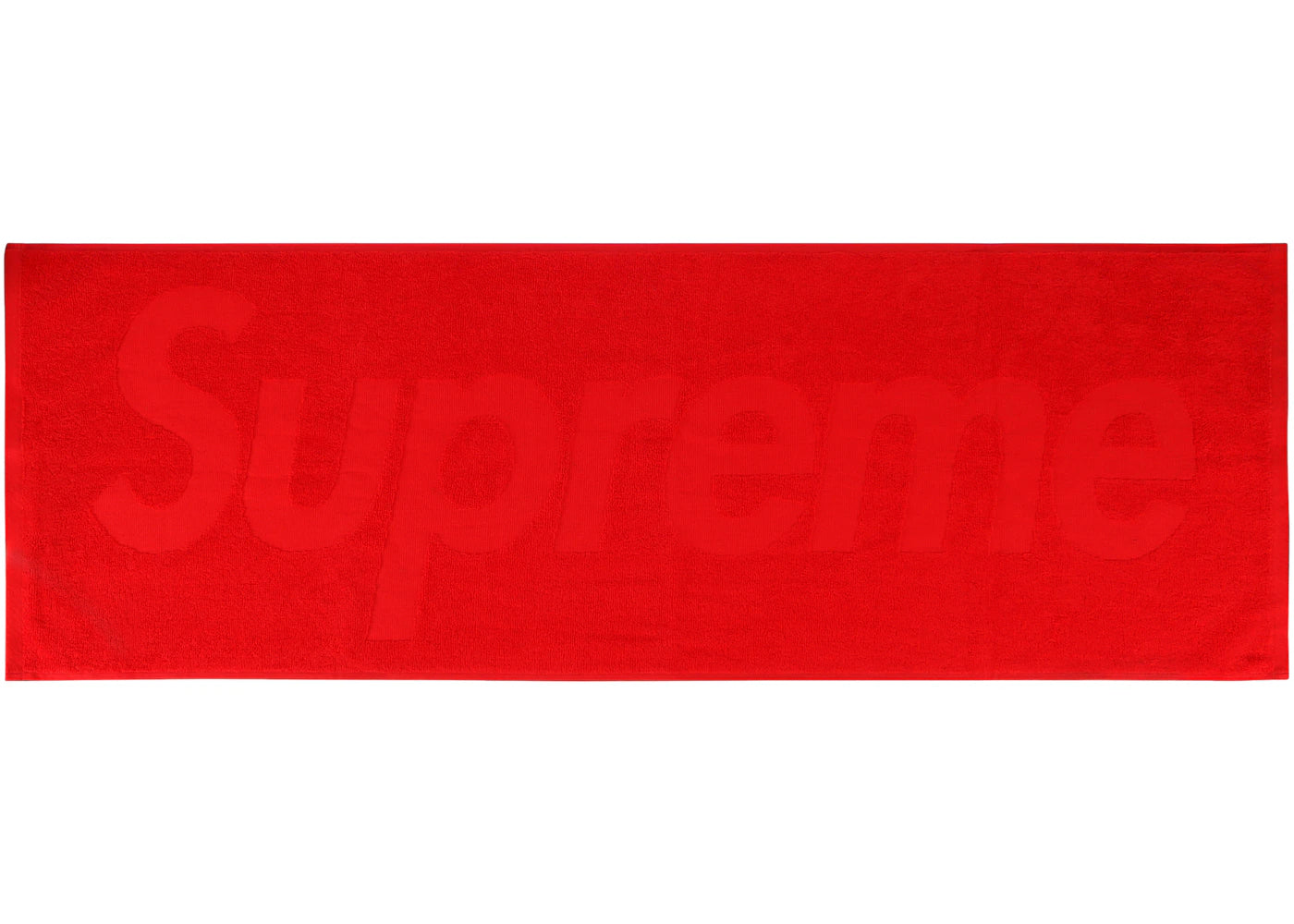 Supreme Terry Logo Hand Towel Red