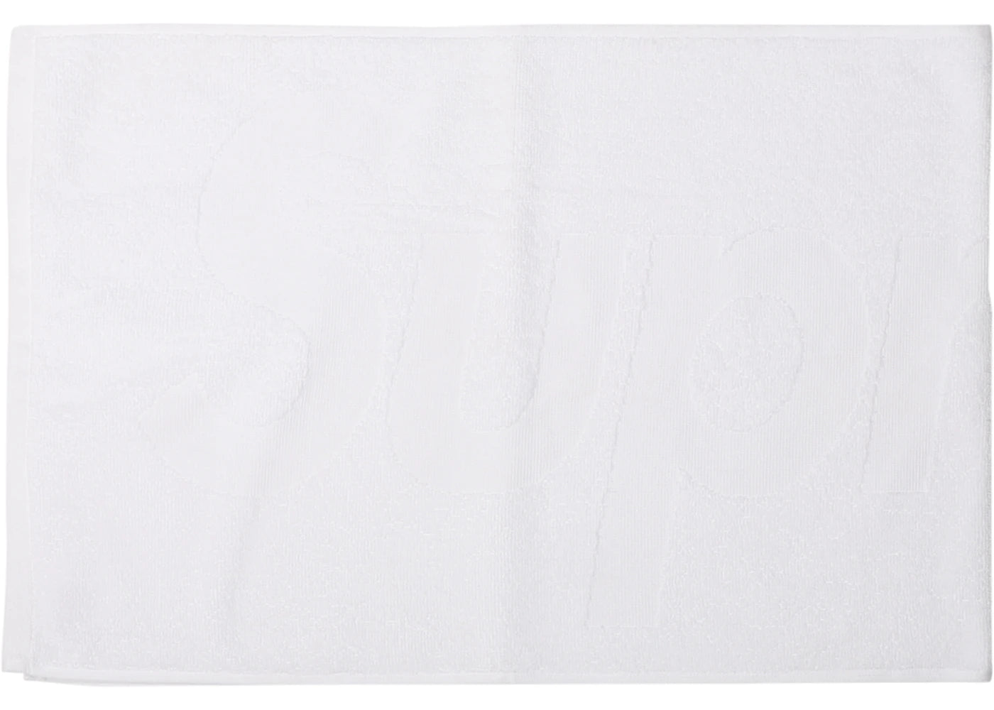 Supreme Terry Logo Hand Towel White