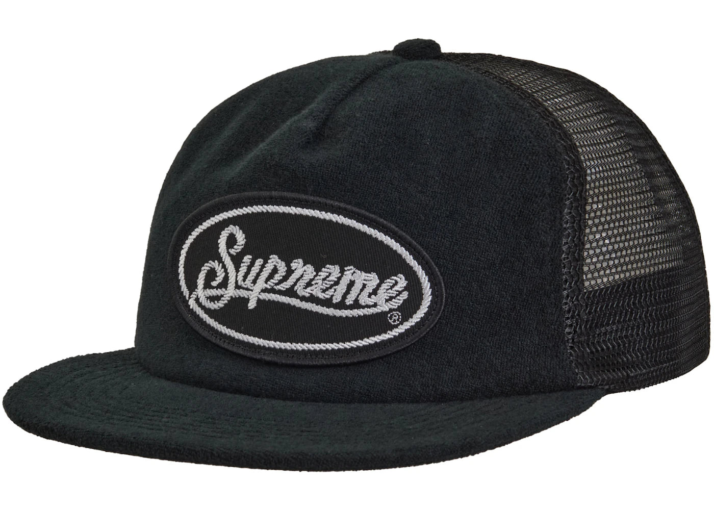 Supreme Terry Mesh Back 5-Panel Black