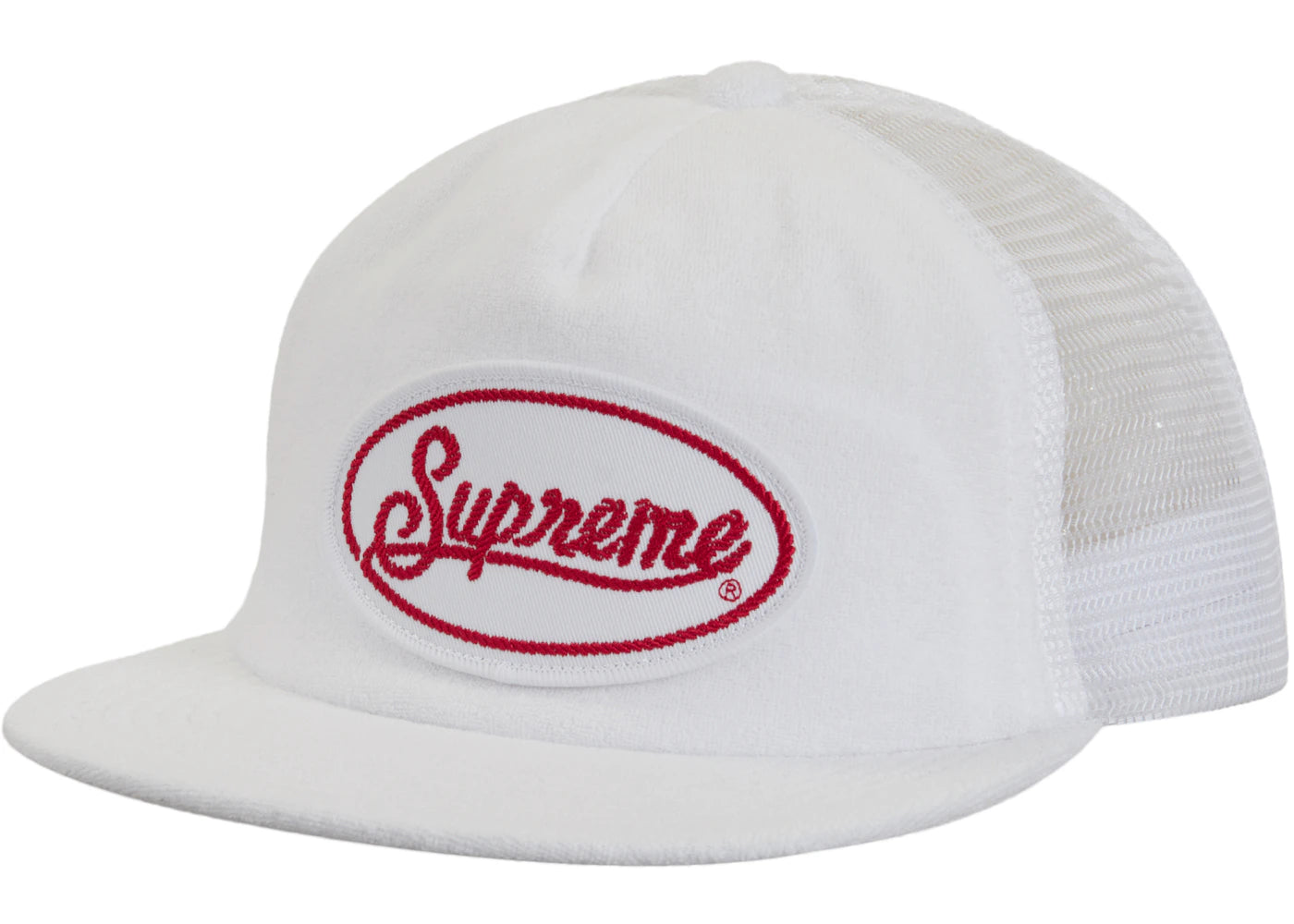 Supreme Terry Mesh Back 5 Panel White
