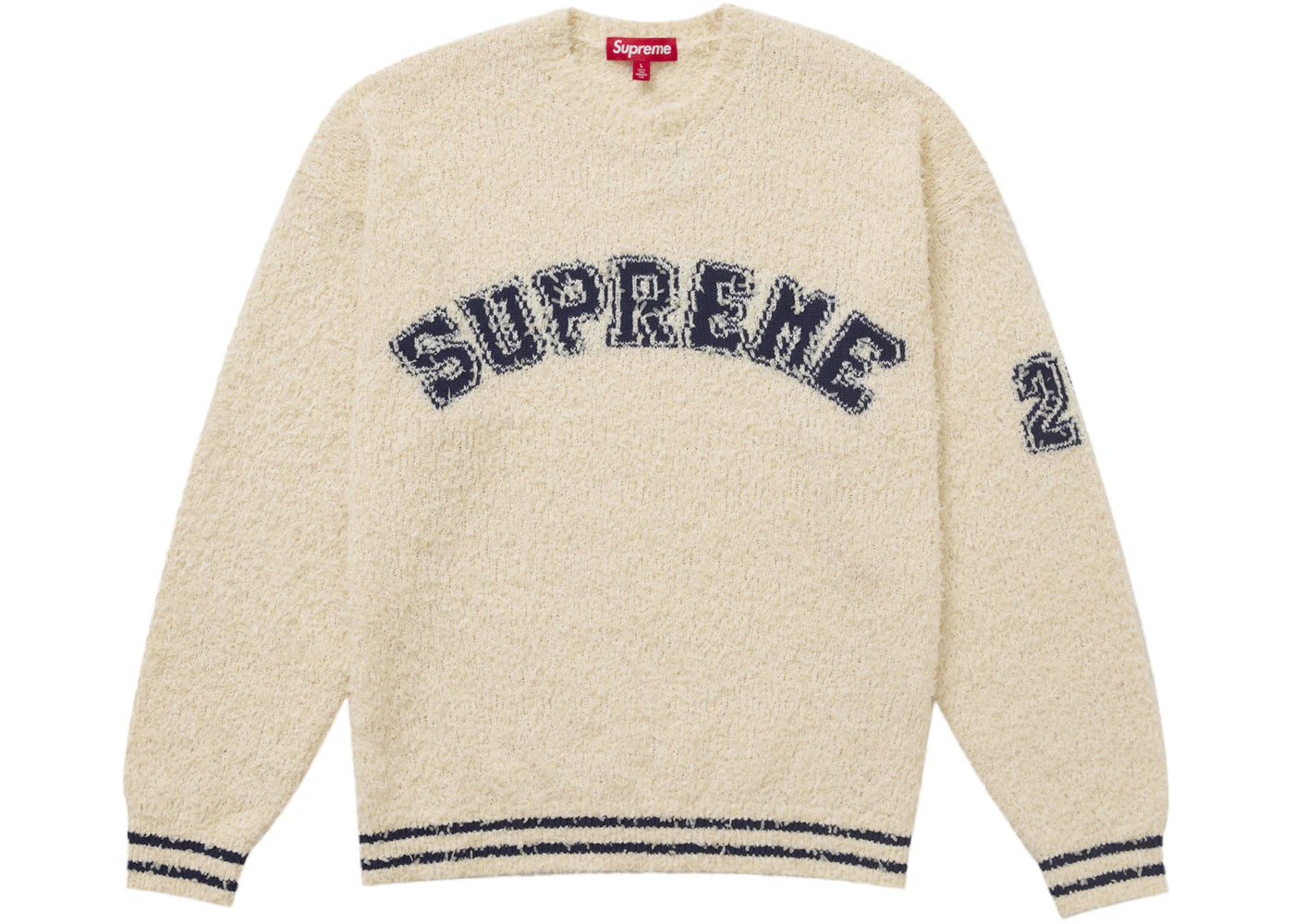 Supreme Textured Arc Sweater Cream