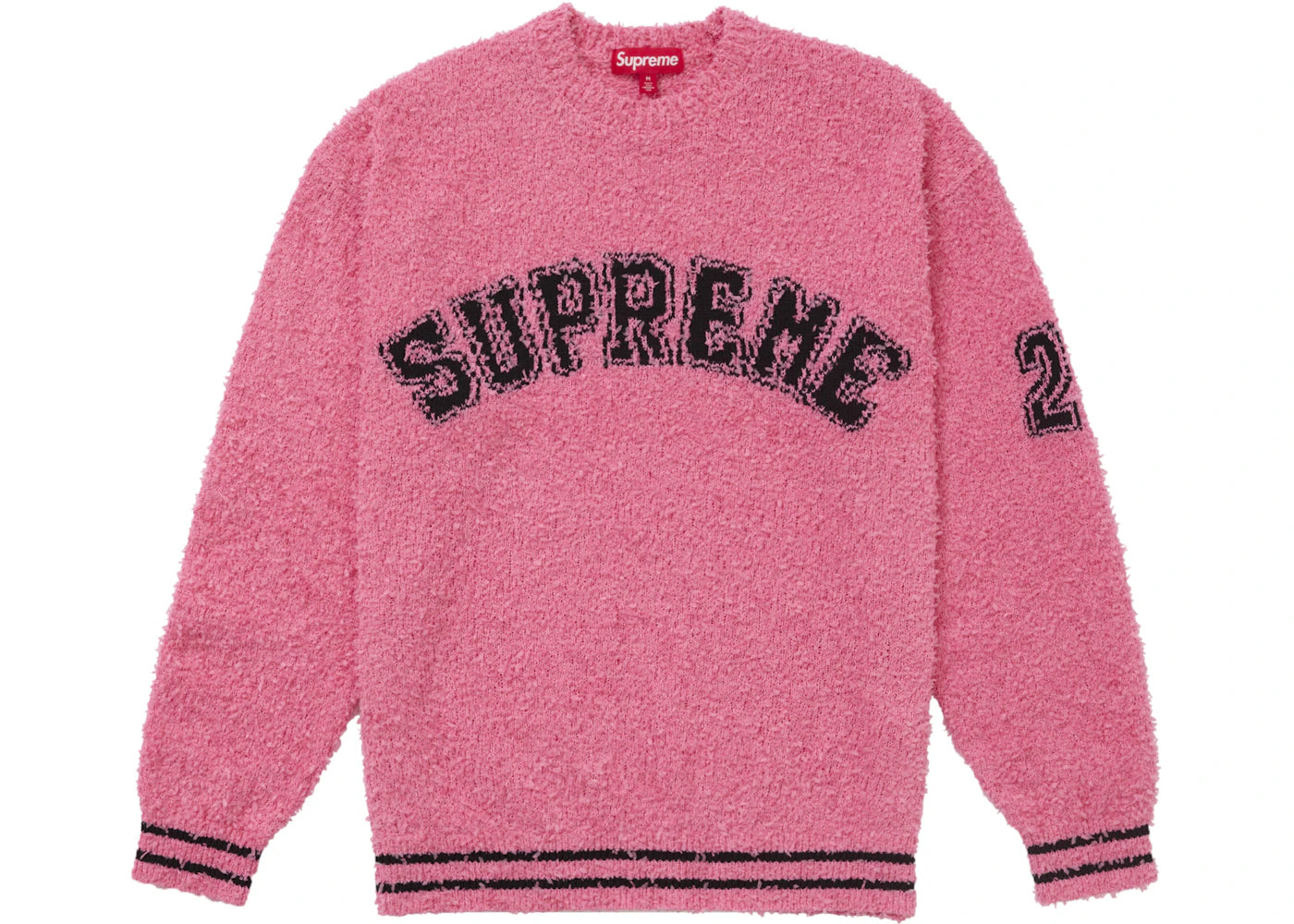 Supreme Textured Arc Sweater Pink