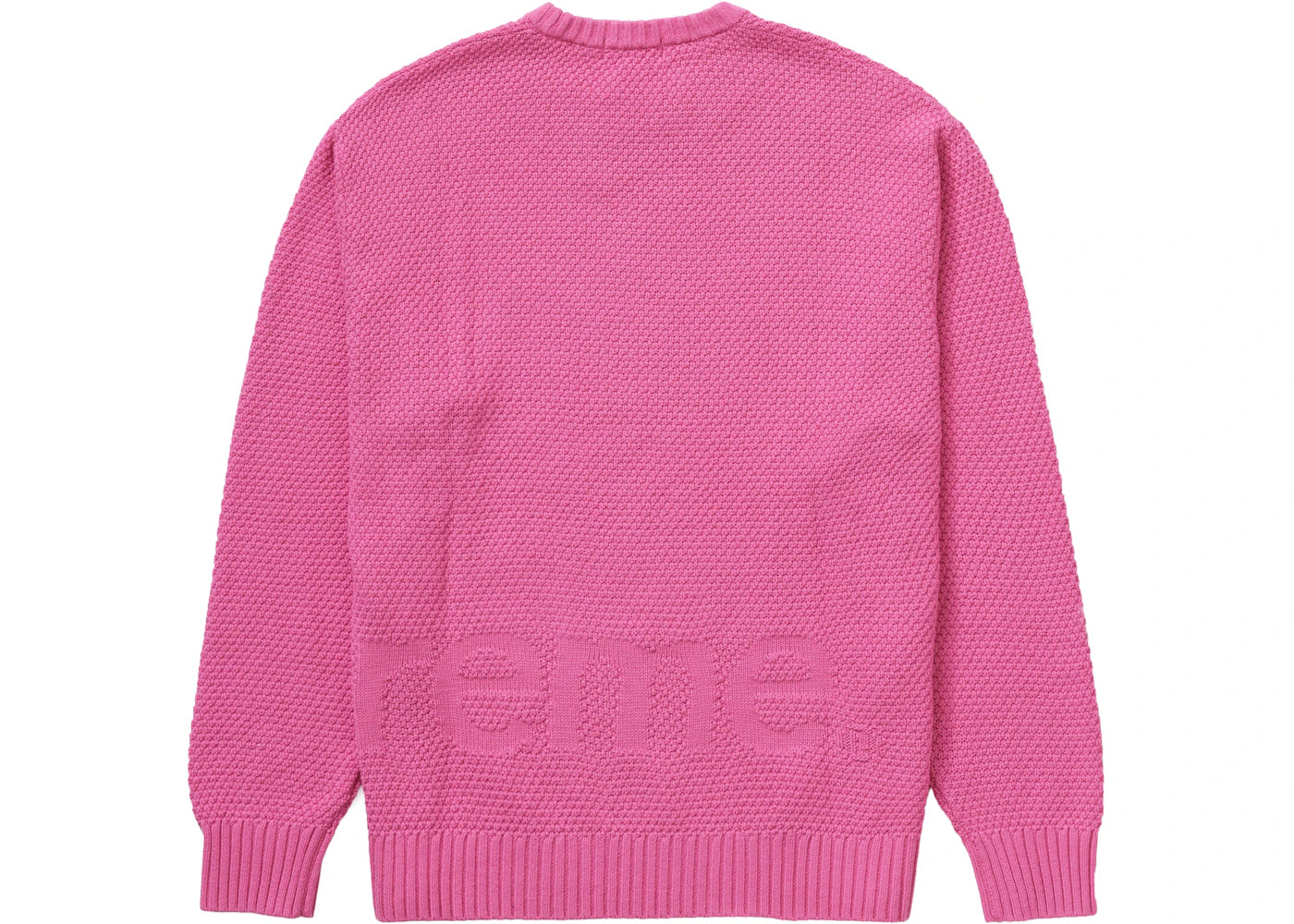 Supreme Textured Small Box Sweater Pink