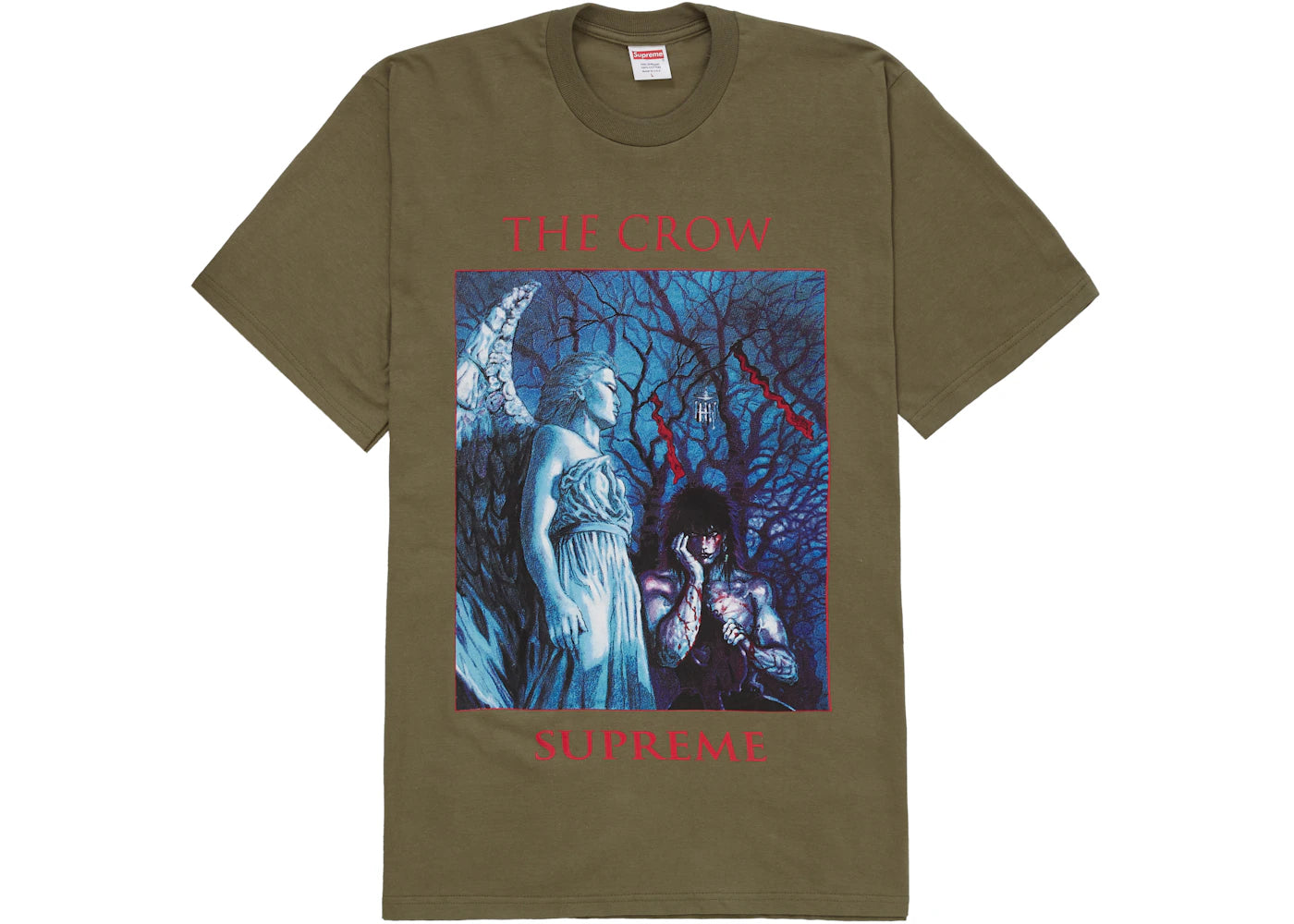 Supreme The Crow Tee Light Olive