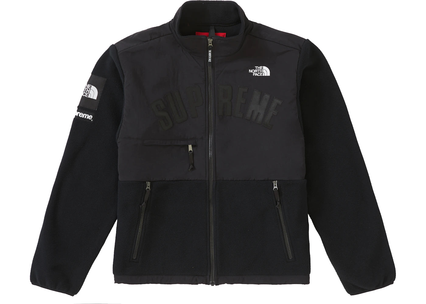 Supreme The North Face Arc Logo Denali Fleece Jacket Black