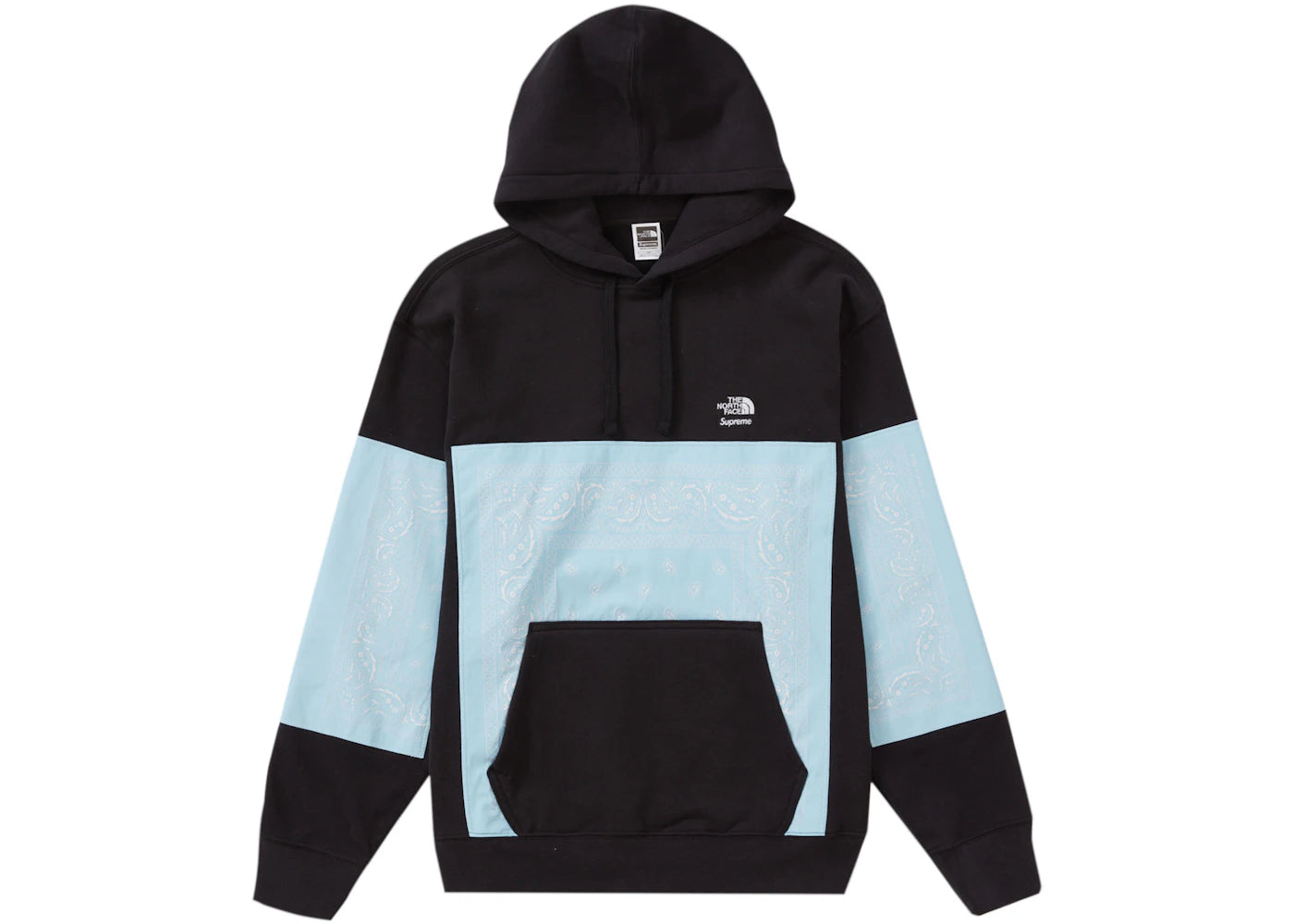 Supreme The North Face Bandana Hooded Sweatshirt Black