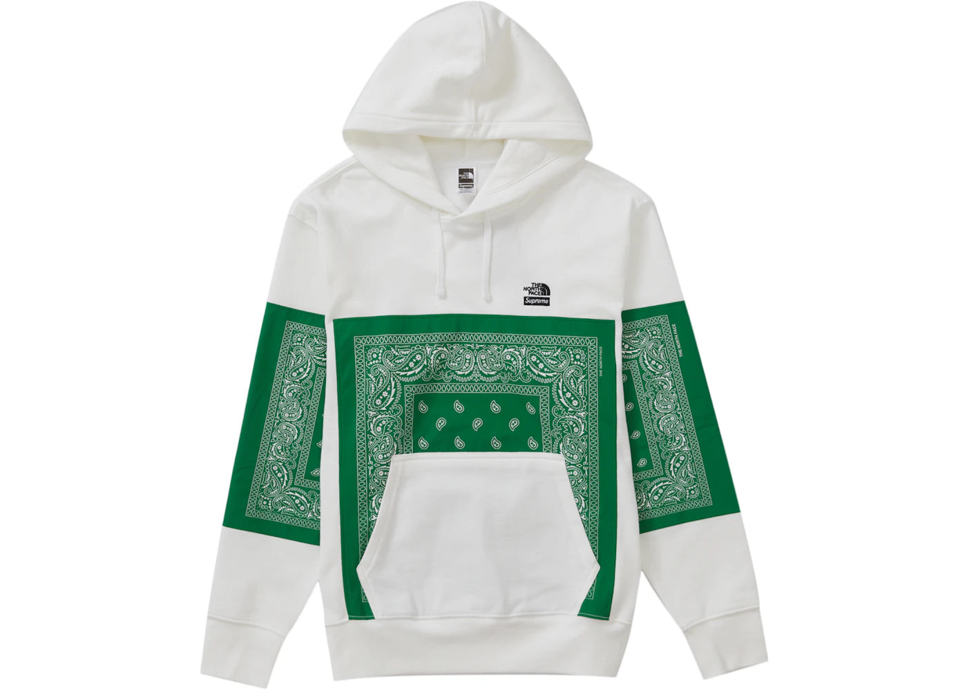 Supreme The North Face Bandana Hooded Sweatshirt White