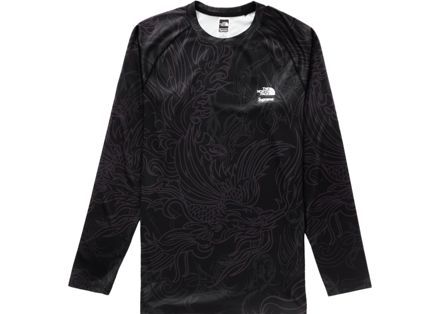 Supreme The North Face Base Layer L/S Top (FW22) Black Dragon