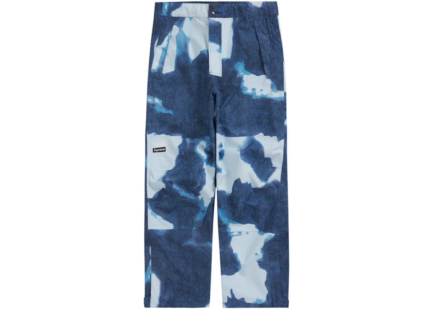 Supreme The North Face Bleached Denim Print Mountain Pant Indigo