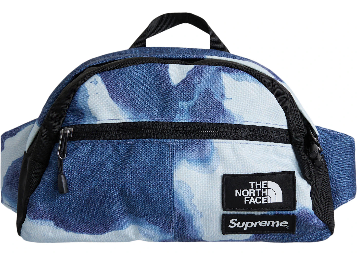 Supreme The North Face Bleached Denim Print Roo II Indigo