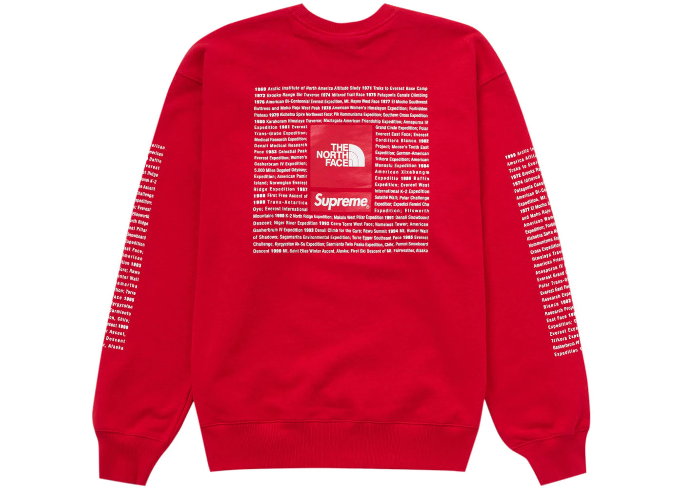 Supreme The North Face Crewneck Red