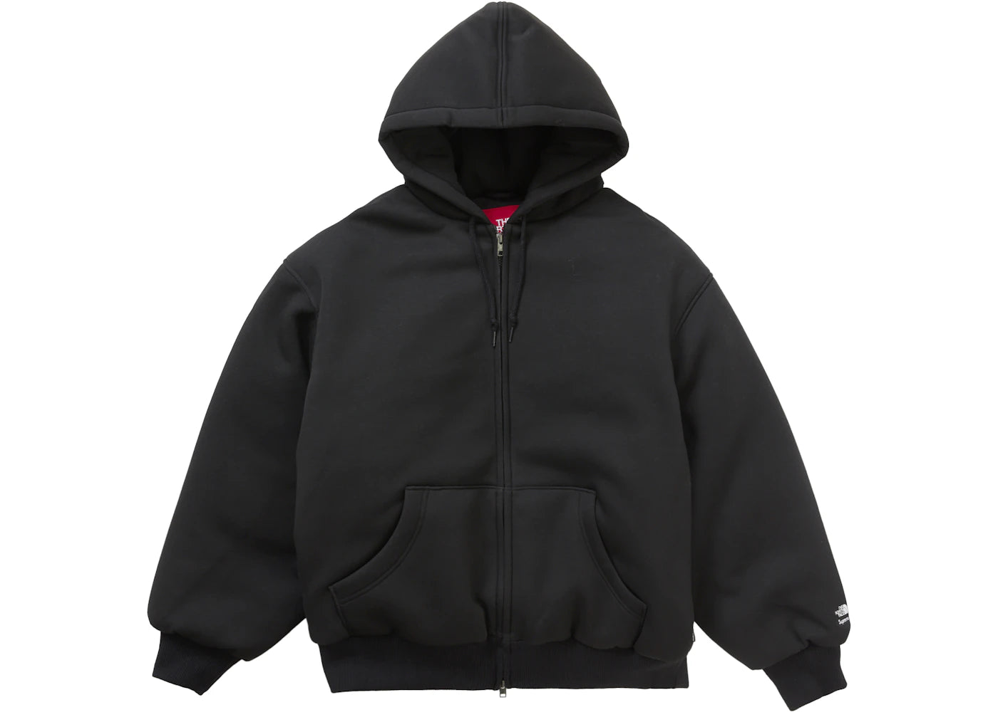 Supreme The North Face Down Filled Zip Up Hooded Sweatshirt Black