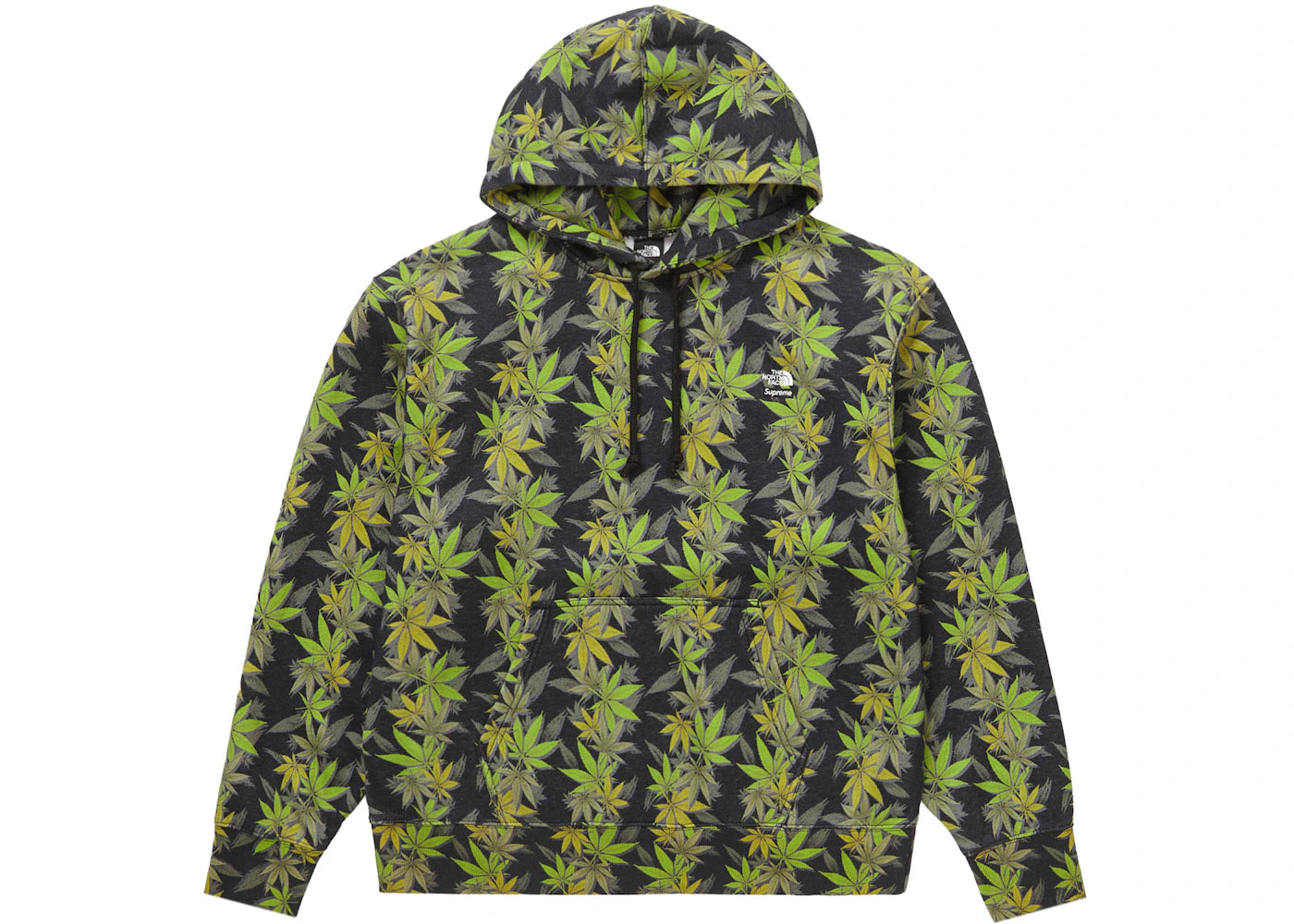 Supreme The North Face Leaf Hooded Sweatshirt Black