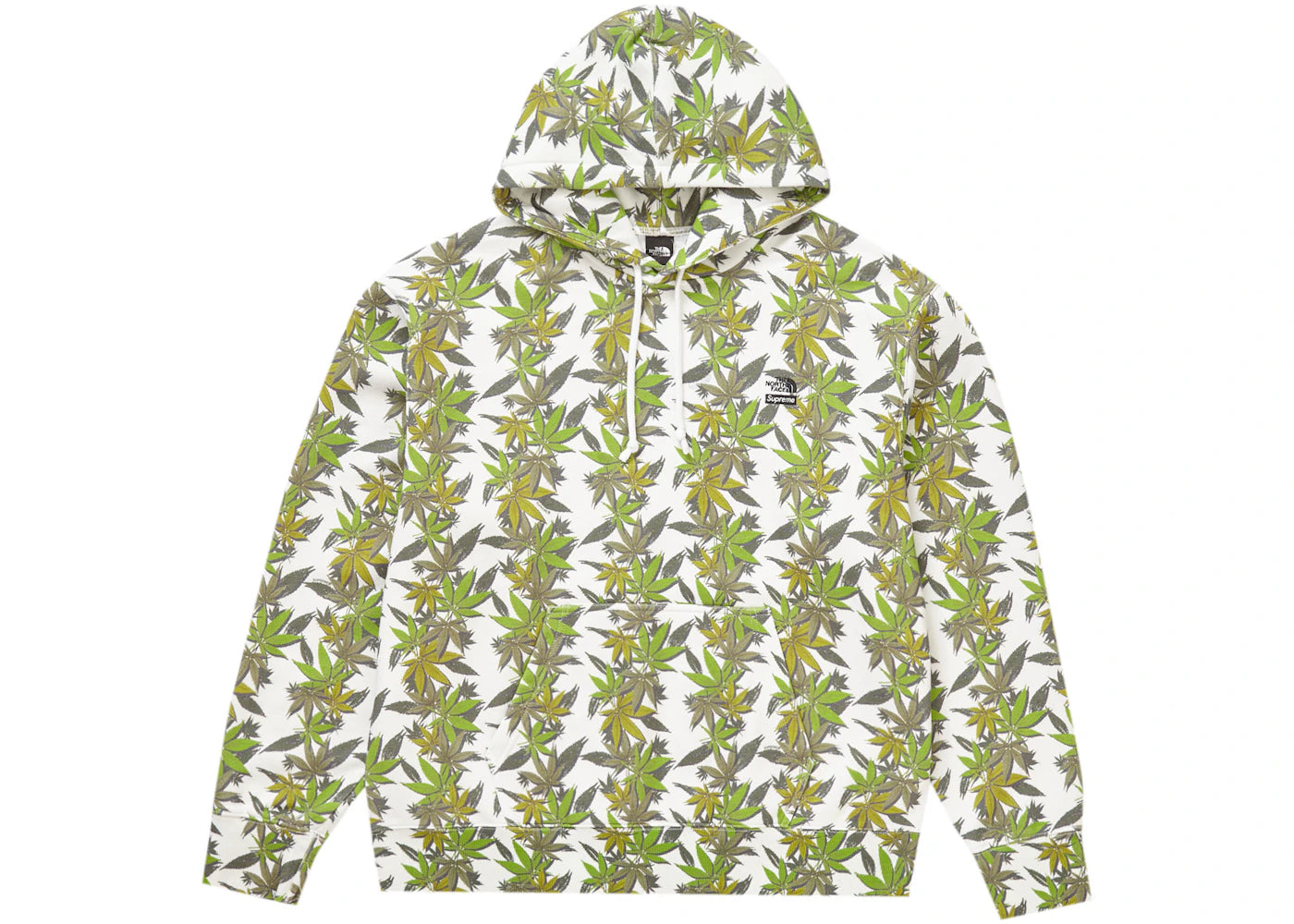 Supreme The North Face Leaf Hooded Sweatshirt White