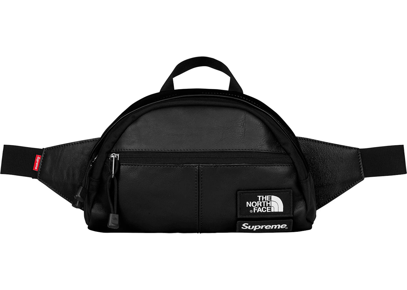 Supreme The North Face Leather Roo II Lumbar Pack Black