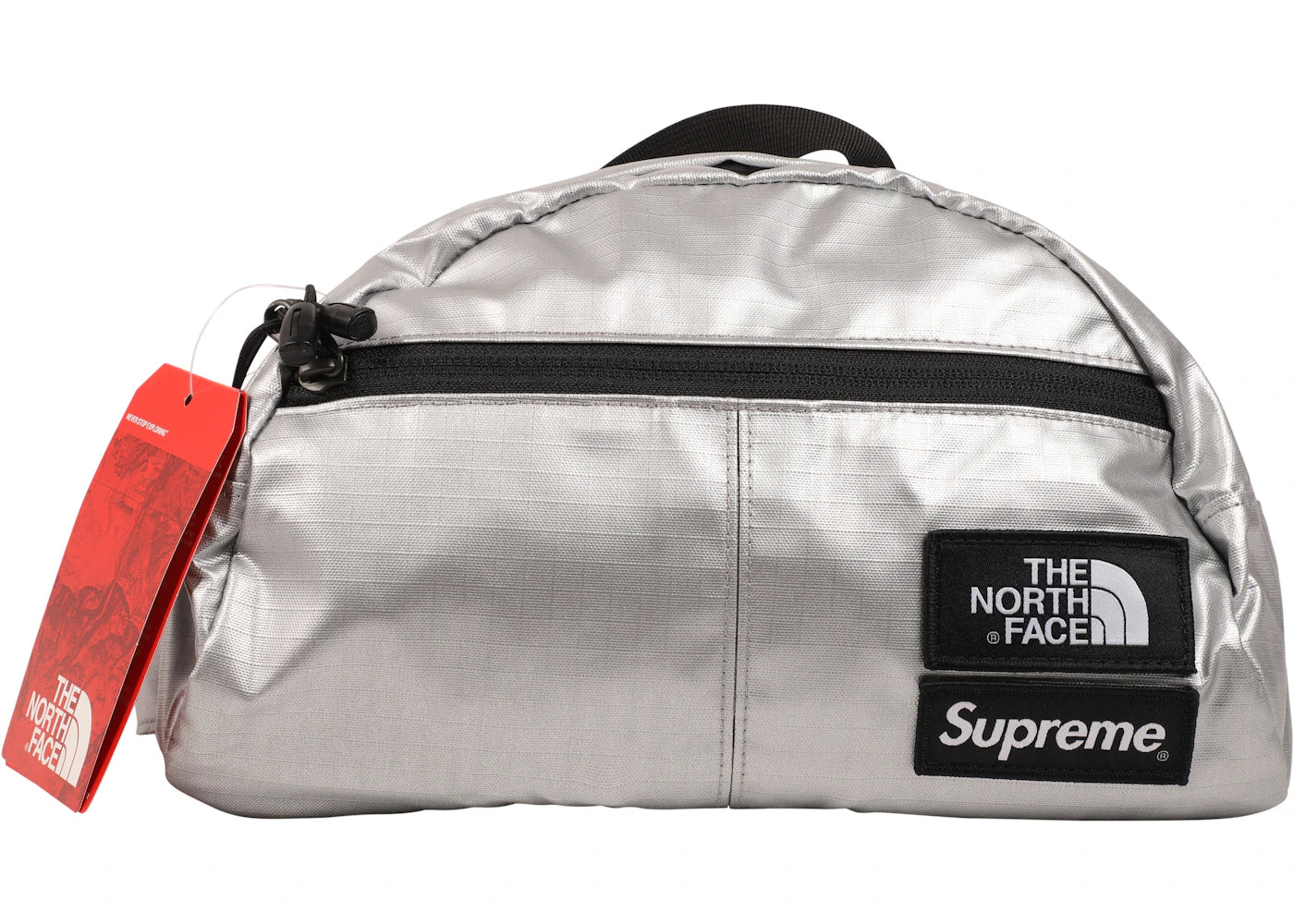 Supreme The North Face Metallic Roo II Lumbar Pack Silver
