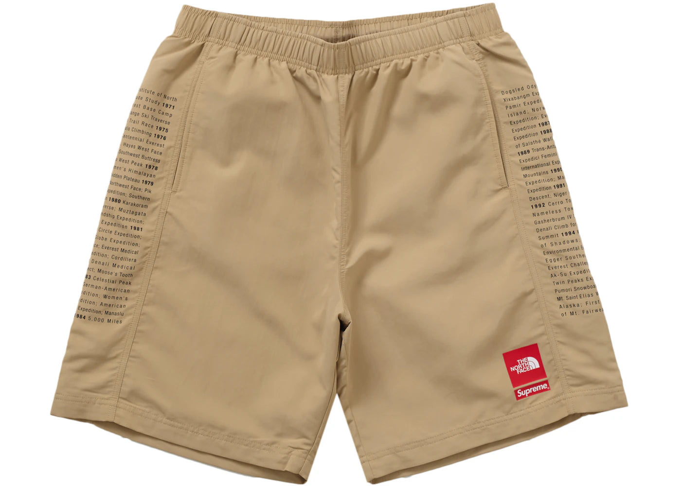 Supreme The North Face Nylon Short Light Brown