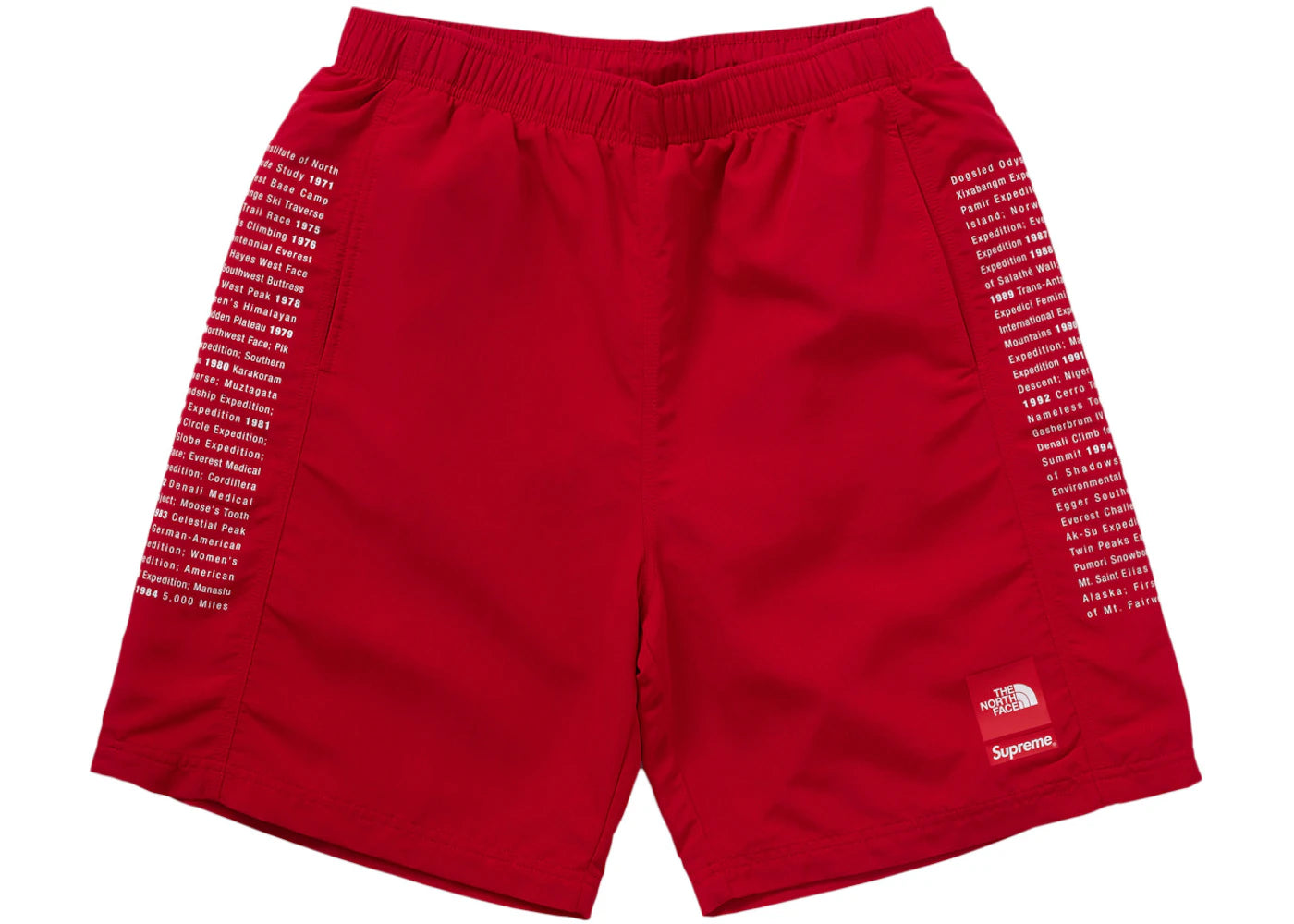 Supreme The North Face Nylon Short Red