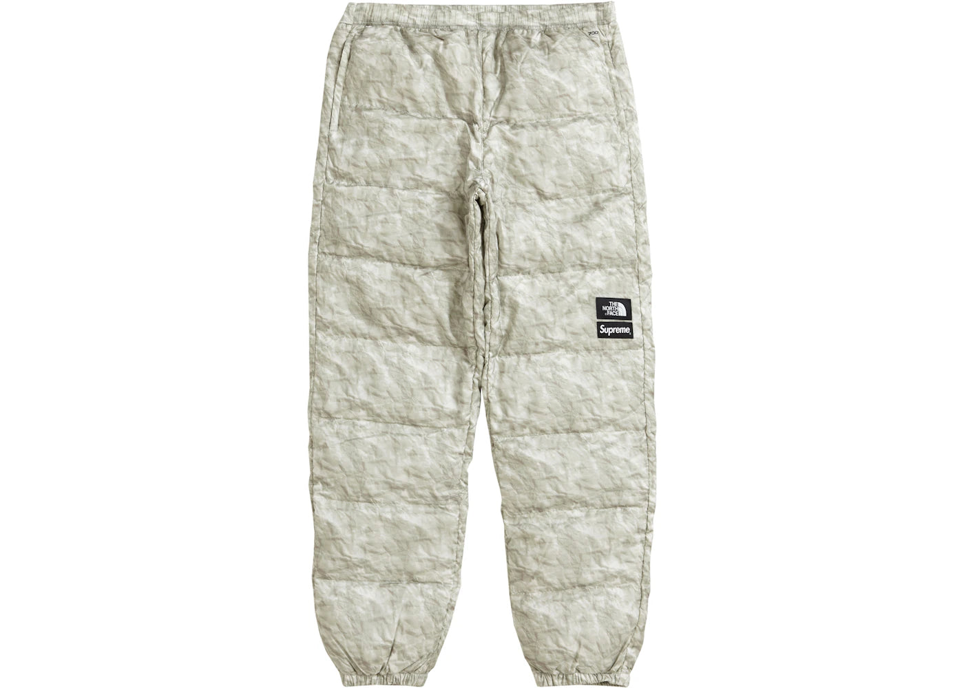 Supreme The North Face Paper Print Nuptse Pant Paper Print