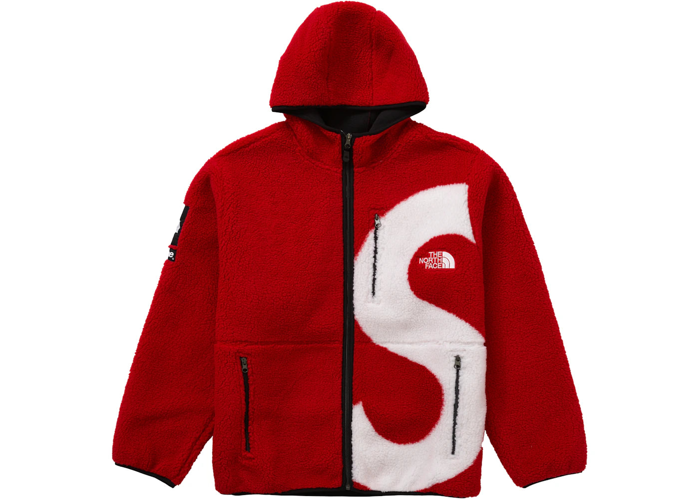 Supreme The North Face S Logo Fleece Jacket Red