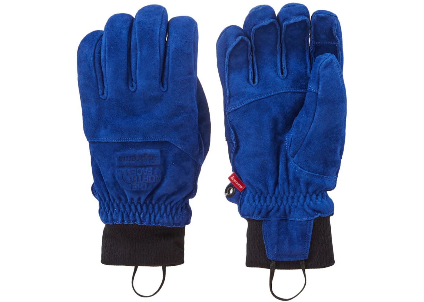 Supreme The North Face Suede Gloves Blue