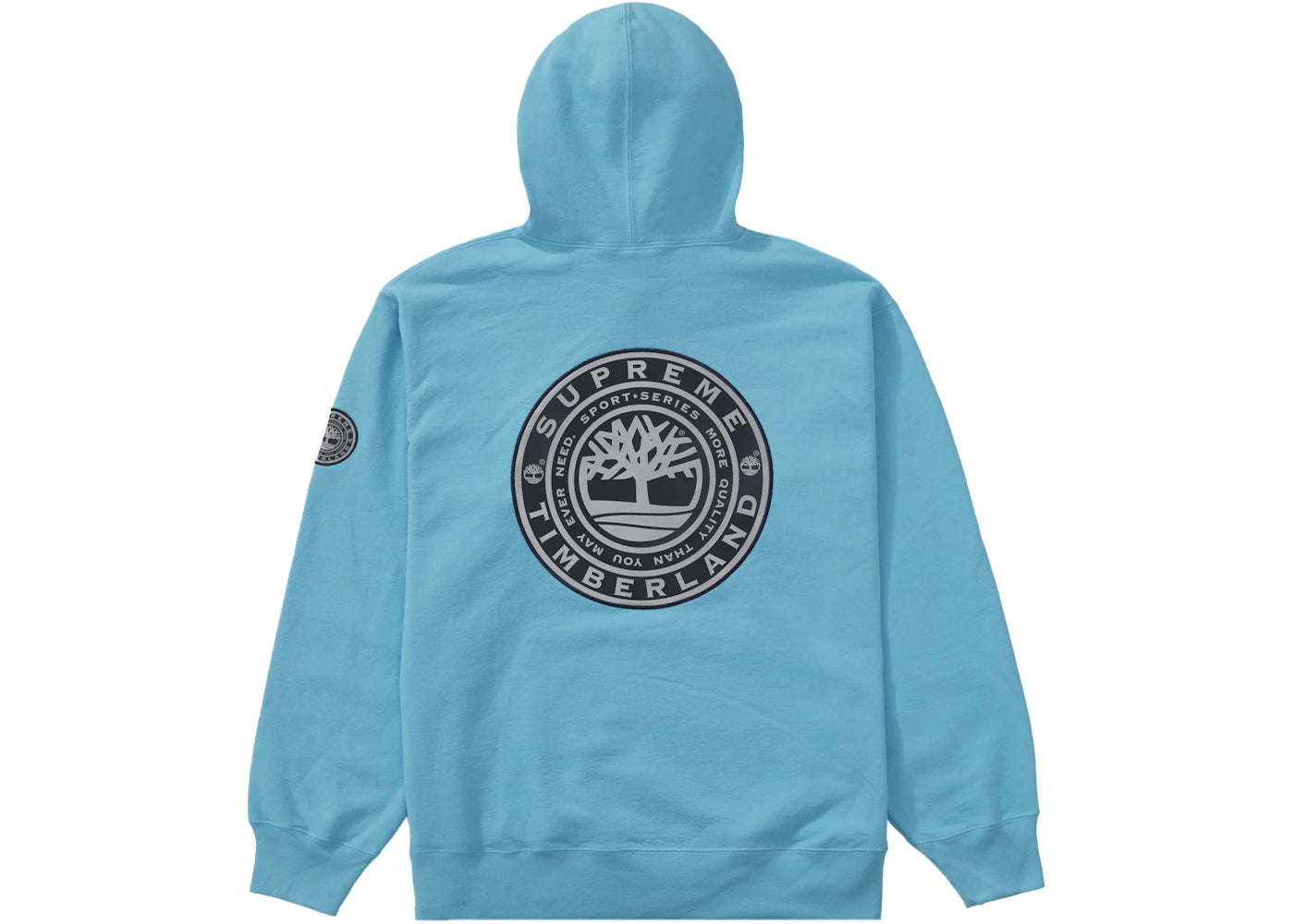 Supreme Timberland Hooded Sweatshirt Bright Cyan