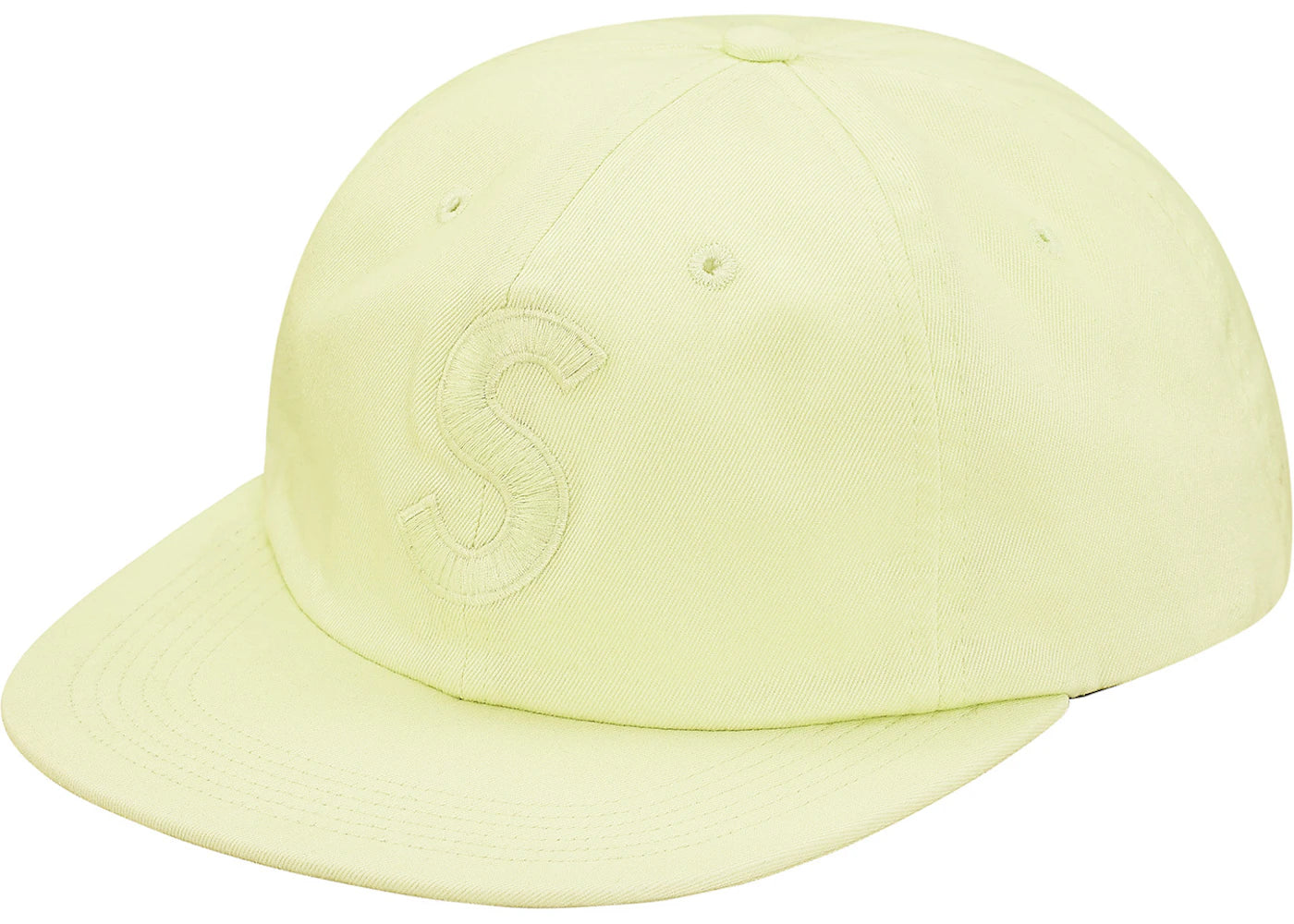 Supreme Tonal S Logo 6-Panel Pale Lime
