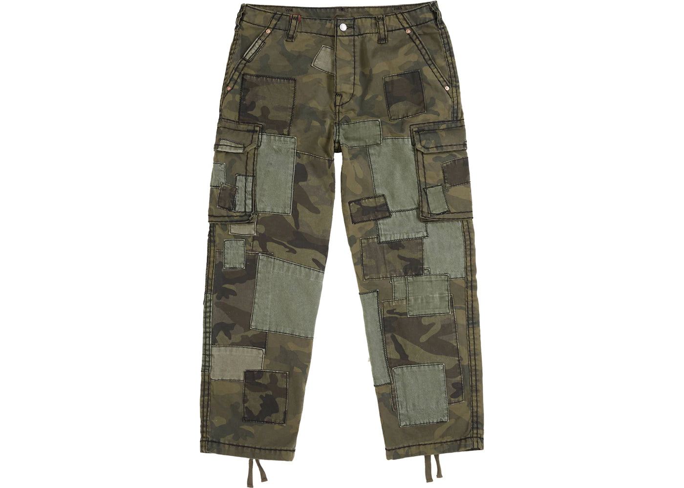 Supreme True Religion Patchwork Cargo Pant Woodland Camo